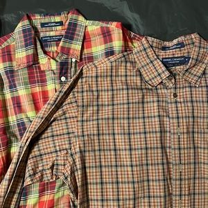 2 size M Daniel Cremieux long sleeve shirts